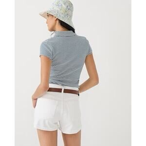 J Crew Denim Shorts White Summer Preppy AF225 NEW Womens Plus Size 36